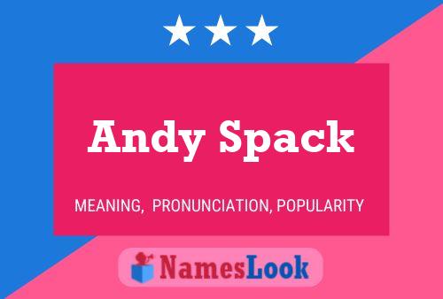 Affiche de nom Andy Spack