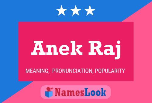 Affiche de nom Anek Raj