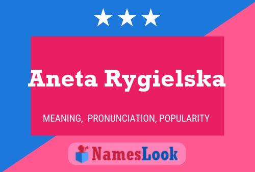 Affiche de nom Aneta Rygielska