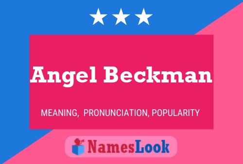 Affiche de nom Angel Beckman