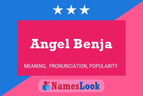 Affiche de nom Angel Benja