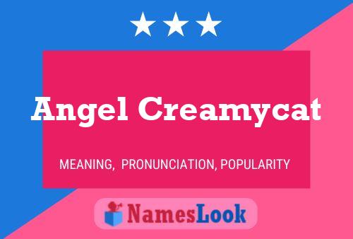 Affiche de nom Angel Creamycat