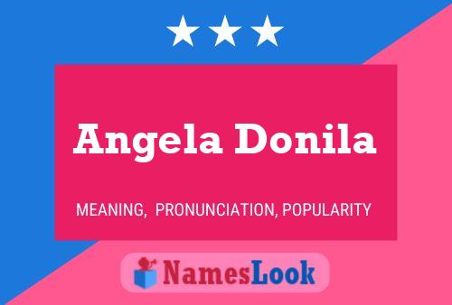 Affiche de nom Angela Donila