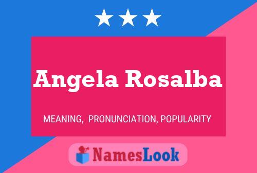 Affiche de nom Angela Rosalba