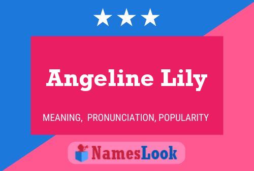 Affiche de nom Angeline Lily