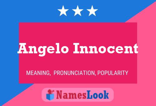 Affiche de nom Angelo Innocent