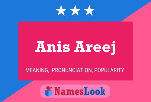 Affiche de nom Anis Areej