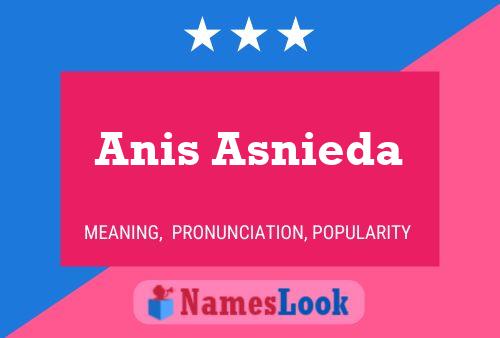 Affiche de nom Anis Asnieda