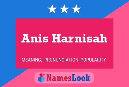 Affiche de nom Anis Harnisah