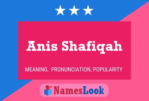 Affiche de nom Anis Shafiqah