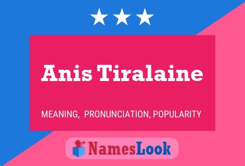 Affiche de nom Anis Tiralaine