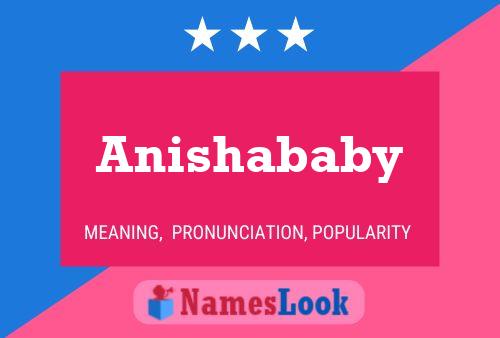 Affiche de nom Anishababy