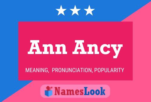 Affiche de nom Ann Ancy