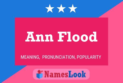 Affiche de nom Ann Flood