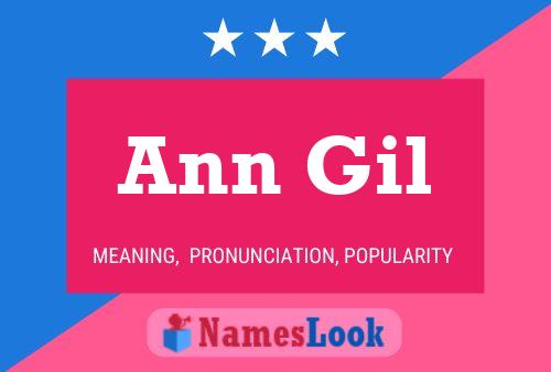 Affiche de nom Ann Gil