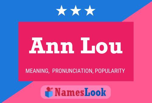 Affiche de nom Ann Lou