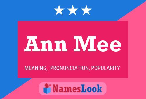 Affiche de nom Ann Mee