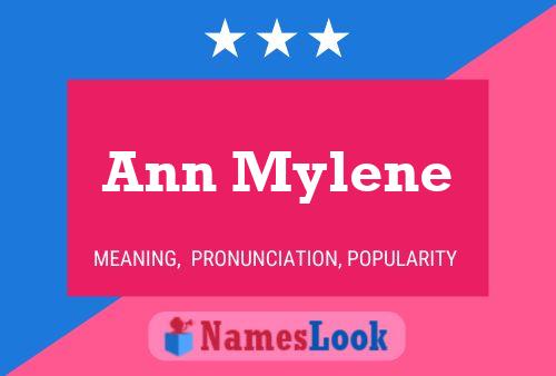 Affiche de nom Ann Mylene