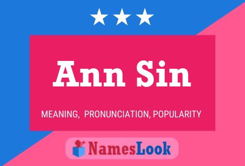 Affiche de nom Ann Sin