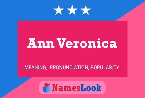 Affiche de nom Ann Veronica