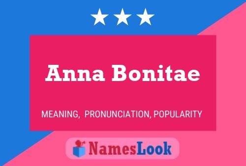 Affiche de nom Anna Bonitae