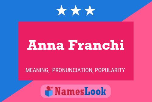 Affiche de nom Anna Franchi