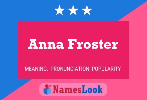 Affiche de nom Anna Froster