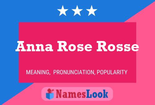 Affiche de nom Anna Rose Rosse