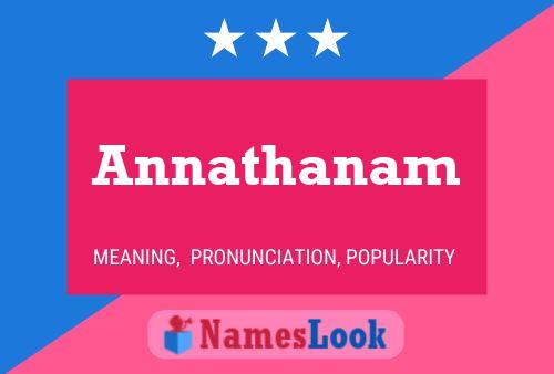 Affiche de nom Annathanam