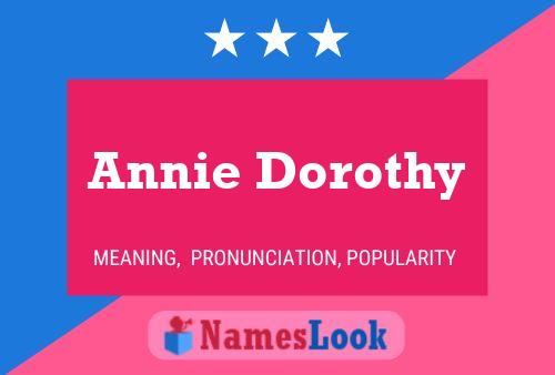 Affiche de nom Annie Dorothy