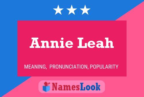 Affiche de nom Annie Leah