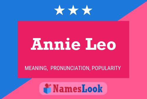 Affiche de nom Annie Leo