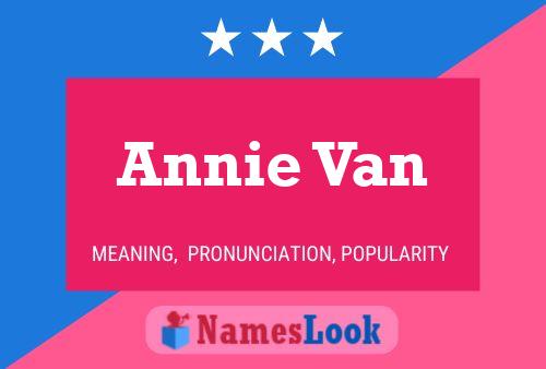 Affiche de nom Annie Van