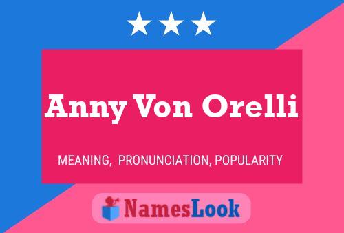 Affiche de nom Anny Von Orelli