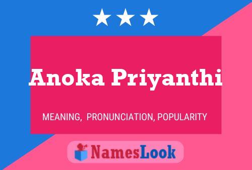 Affiche de nom Anoka Priyanthi