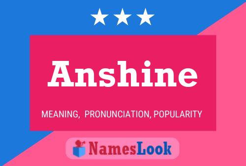 Affiche de nom Anshine