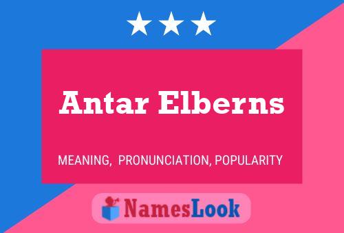 Affiche de nom Antar Elberns