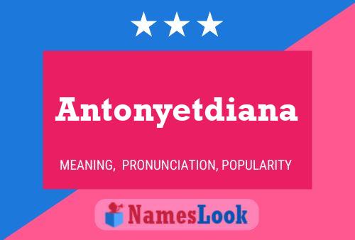 Affiche de nom Antonyetdiana