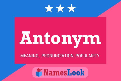 Affiche de nom Antonym