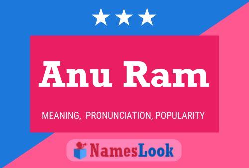 Affiche de nom Anu Ram