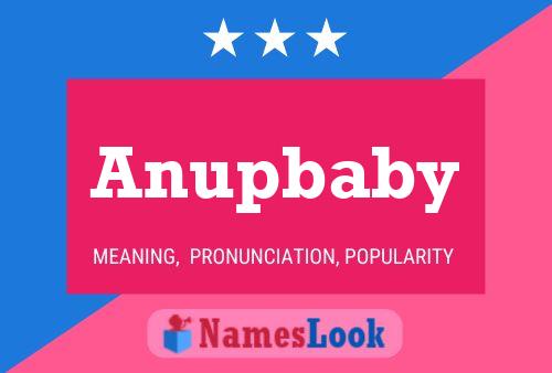 Affiche de nom Anupbaby