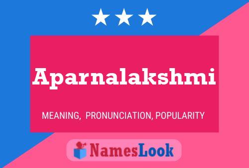 Affiche de nom Aparnalakshmi