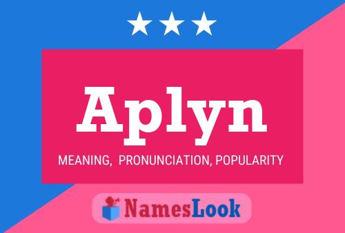 Affiche de nom Aplyn