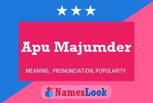 Affiche de nom Apu Majumder