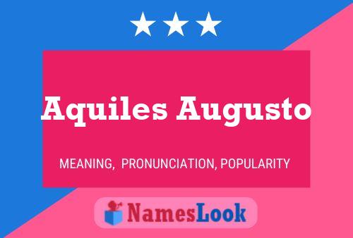 Affiche de nom Aquiles Augusto