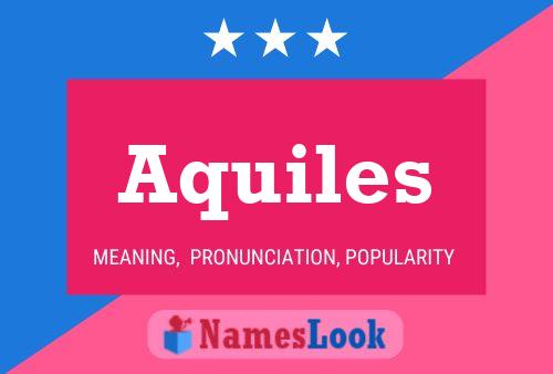 Affiche de nom Aquiles