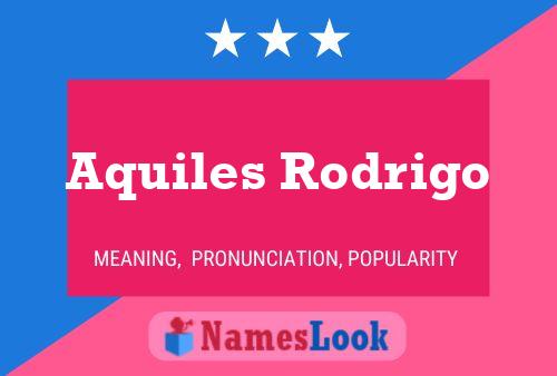 Affiche de nom Aquiles Rodrigo