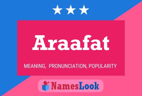 Affiche de nom Araafat