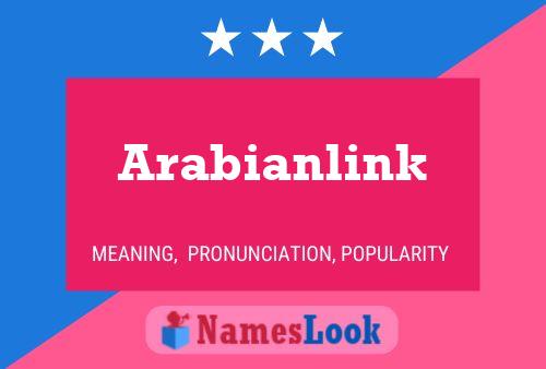 Affiche de nom Arabianlink