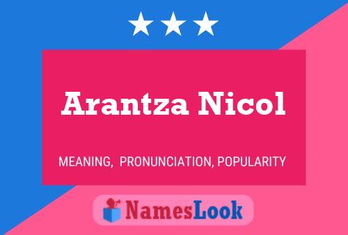 Affiche de nom Arantza Nicol